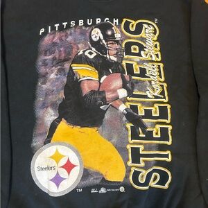 Vintage 1998 Kordell Stewart Pittsburgh Steelers Graphic Sweatshirt Large
